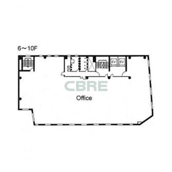 6階〜10階 平面図