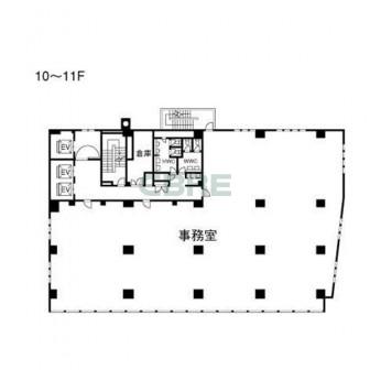 10階〜11階 平面図