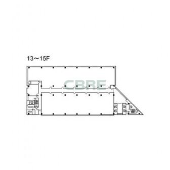 13階〜15階 平面図