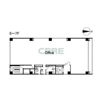 6階〜7階 平面図