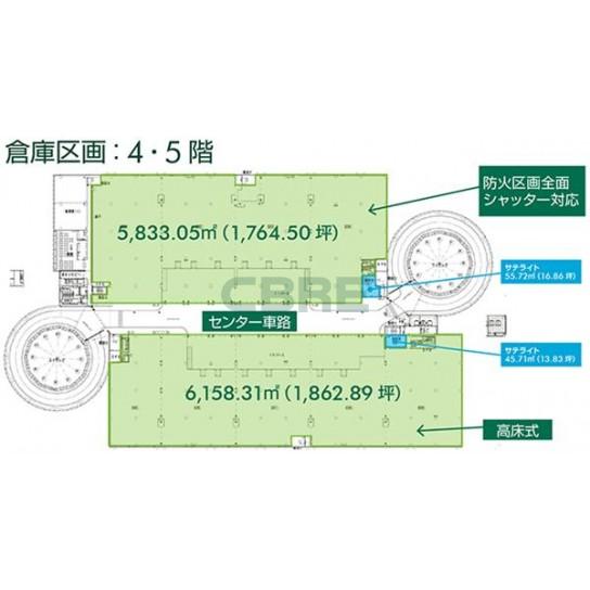 4階〜5階 平面図