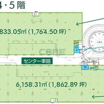 4階〜5階 平面図