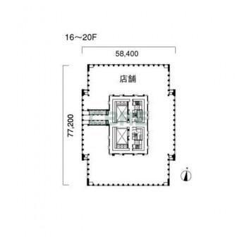 16階〜20階 平面図