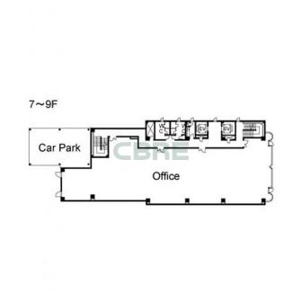 7階〜9階 平面図