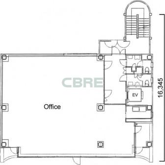 4階〜7階 平面図
