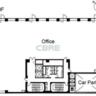 2階〜8階 平面図