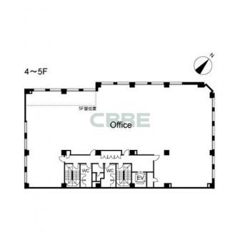 4階〜5階 平面図