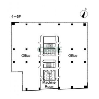 4階〜6階 平面図