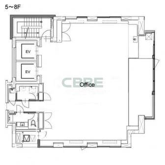 5階〜8階 平面図
