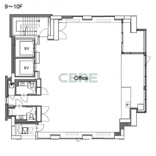 9階〜10階 平面図