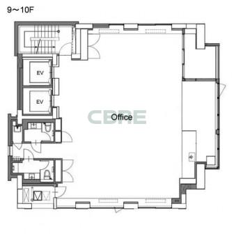 9階〜10階 平面図