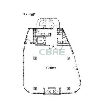 7階〜10階 平面図