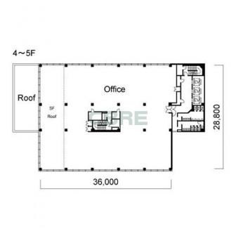 4階〜5階 平面図