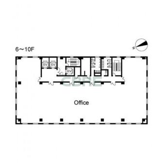 6階〜10階 平面図