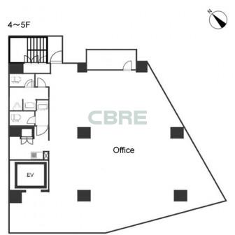 4階〜5階 平面図
