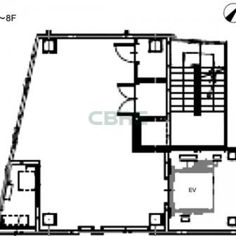 5階〜8階 平面図