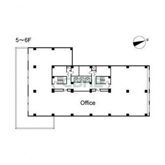 5階〜6階 平面図