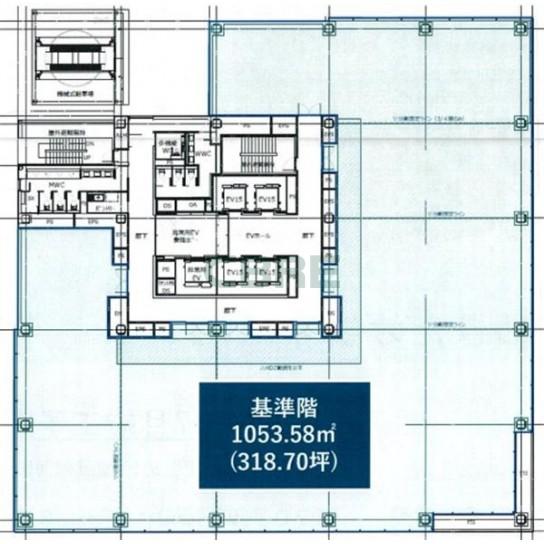 3階〜11階 平面図