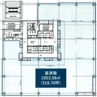 3階〜11階 平面図