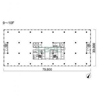 9階〜10階 平面図