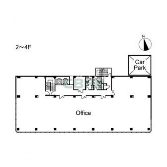 2階〜4階 平面図