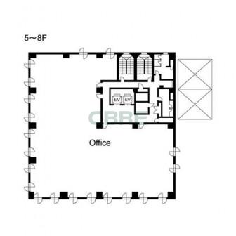 5階〜8階 平面図