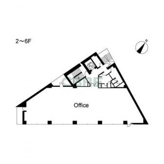 2階〜6階 平面図