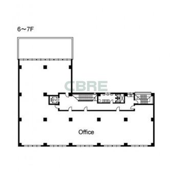 6階〜7階 平面図