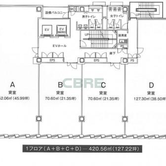 2階〜8階 平面図