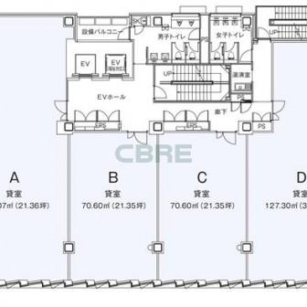 2階〜8階 平面図