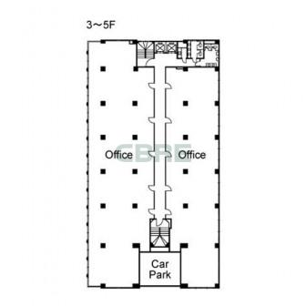 3階〜5階 平面図