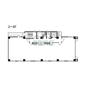 2階〜5階 平面図