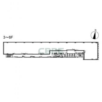 3階〜6階 平面図