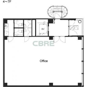 4階〜7階 平面図