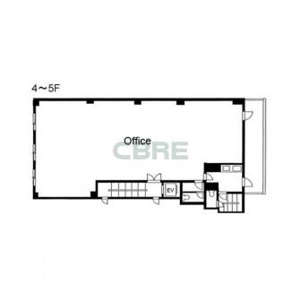 4階〜5階 平面図