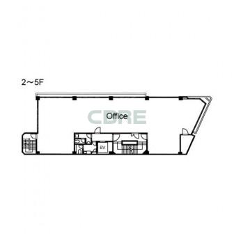 2階〜5階 平面図