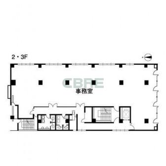 2階〜3階 平面図