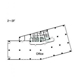 2階〜3階 平面図