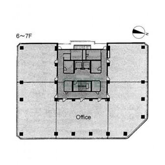 6階〜7階 平面図