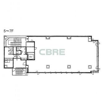 5階〜7階 平面図