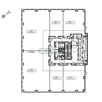 2階〜8階 平面図