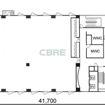3階〜7階 平面図