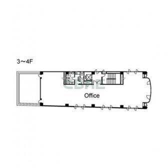3階〜4階 平面図