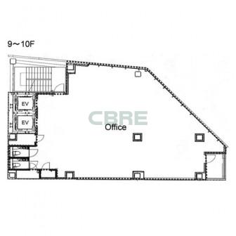 9階〜10階 平面図
