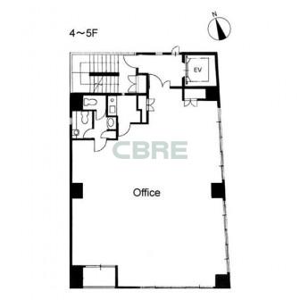 4階〜5階 平面図