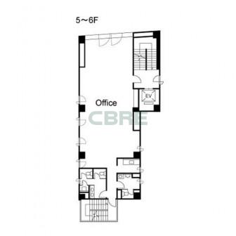 5階〜6階 平面図