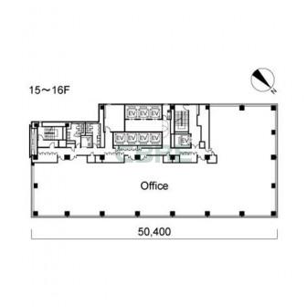 15階〜16階 平面図