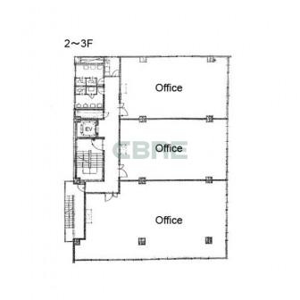 2階〜3階 平面図