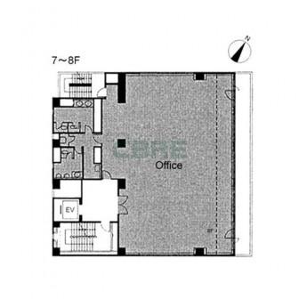7階〜8階 平面図