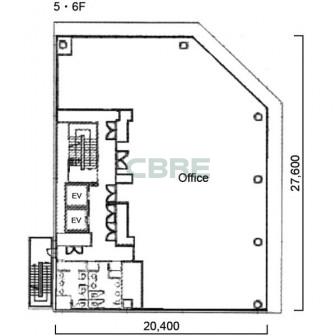5階〜6階 平面図